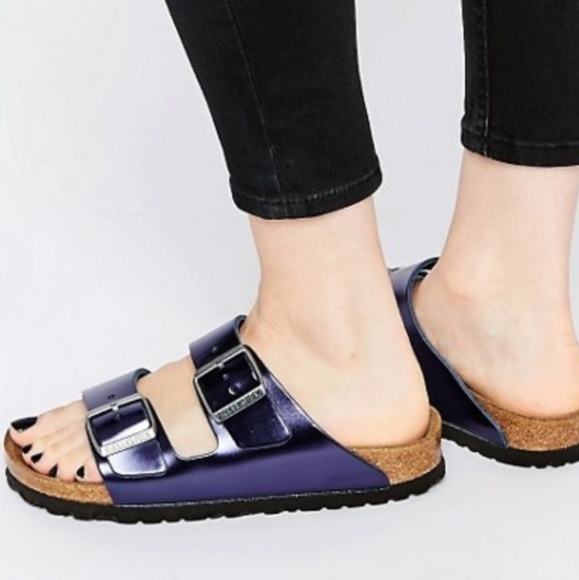 dark purple birkenstocks
